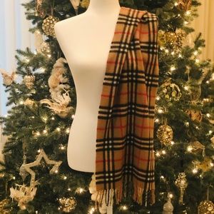 Burberry Classic Check Beige Cashmere Scarf